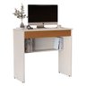 Escrivaninha Vitoria Mesa 70 Cm com 1 Gaveta Nicho Qualitare:offwhite Cedro - 1