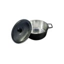 Ver imagem 2 de Caçarola Craqueada Alça Alumínio Fundido e Tampa 50cm Preto