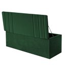 Ver imagem 2 de Calçadeira Baú Recamier Estofada Cama Queen 160cm Grécia Corino Verde- Mabe Magazine