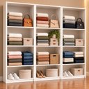Ver imagem 1 de Armário Closet Modulado Prateleiras Luna Branco - 3 Peças