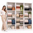 Ver imagem 4 de Armário Closet Modulado Prateleiras Luna Branco - 3 Peças