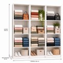 Ver imagem 3 de Armário Closet Modulado Prateleiras Luna Branco - 3 Peças