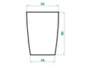 Ver imagem 4 de Vaso Planta Grande 80X60 Moderno Trapézio Polietileno BGPLASTICOS V880 VERDE BANDEIRA 011