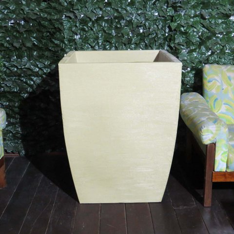 Vaso Planta Grande 80X60 Moderno Trapézio Polietileno BGPLASTICOS V880 VERDE BANDEIRA 011