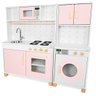 Kit Cozinha Infantil e Máquina de Lavar Infantil - Rosa Bebe - 1