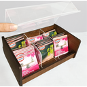 Ver imagem 2 de Caixa porta chás 6 divisórias mdf e acrílico