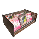 Ver imagem 1 de Caixa porta chás 6 divisórias mdf e acrílico