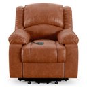 Ver imagem 5 de Poltrona do Papai Reclinável Melim Elevação Lift Elétrico Pu Caramelo Brilho Fh1 - D'rossi