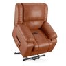 Poltrona do Papai Reclinável Melim Elevação Lift Elétrico Pu Caramelo Brilho Fh1 - D'rossi - 6