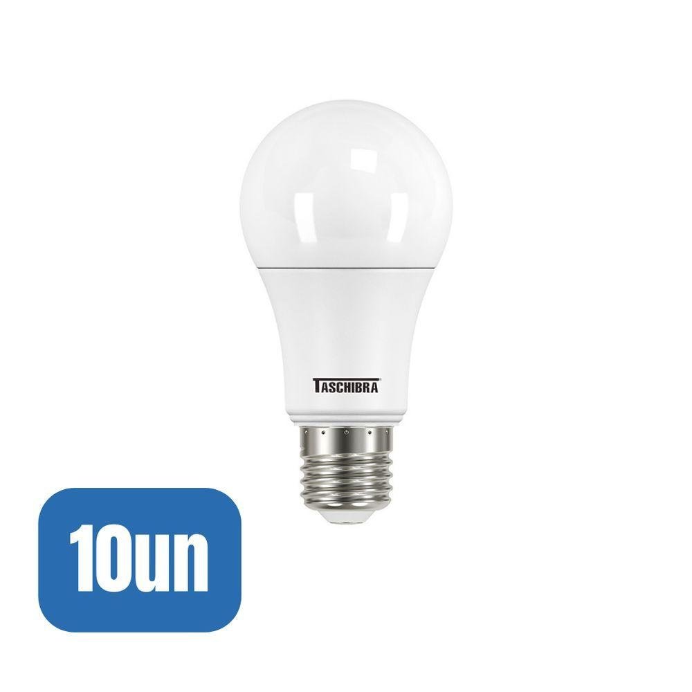 10 Lâmpadas Led Tkl 60 9w - Taschibra 6500k (branca) - 5