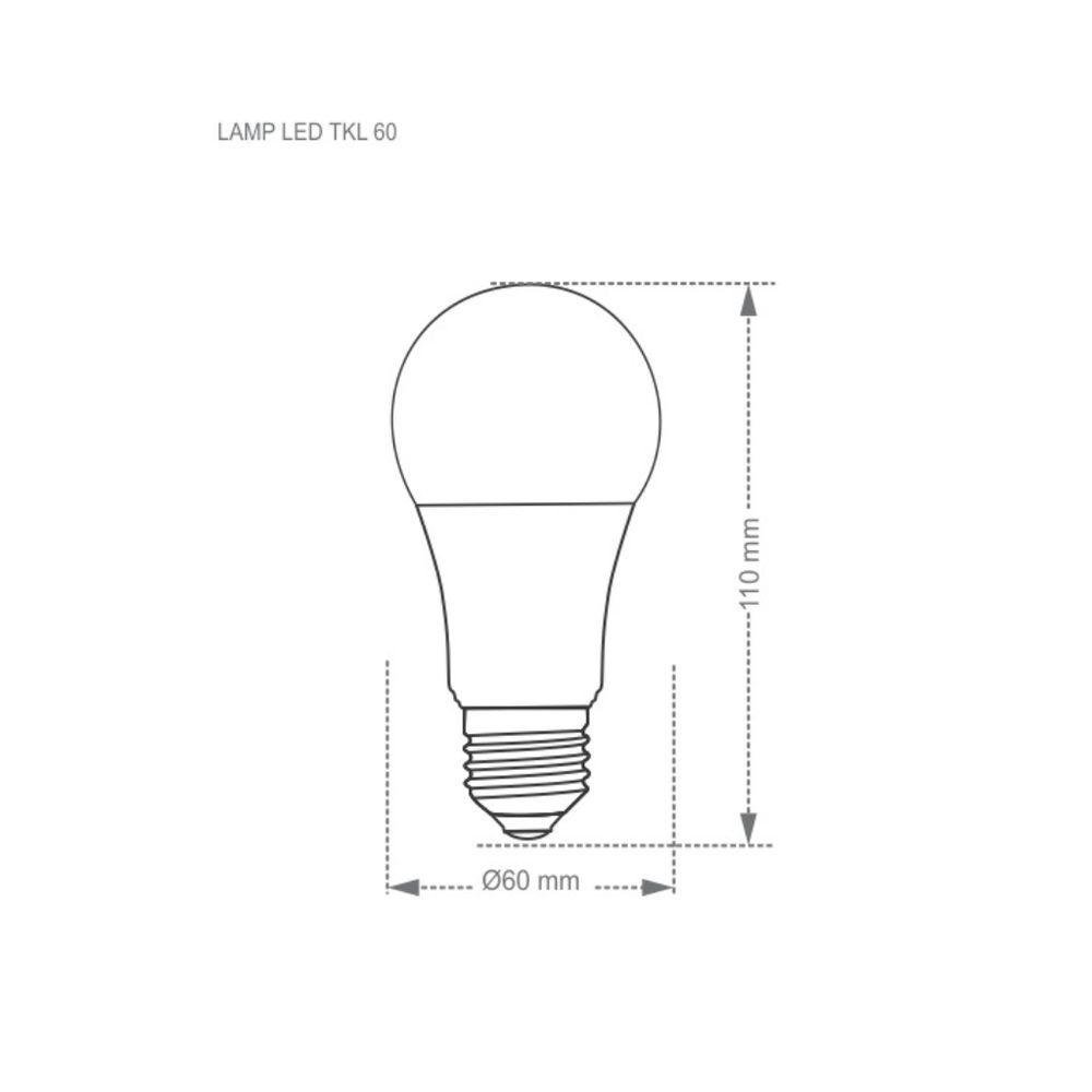 10 Lâmpadas Led Tkl 60 9w - Taschibra 6500k (branca) - 4