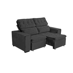 Sofá Zara C/encosto Ajustável e Pés com Rodízio Cristal C/2 Metros Anjo de Casa - 3