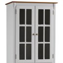 Ver imagem 2 de Cristaleira 4 Portas 3 Prateleiras e 1 Gaveta Hannover 60809 Linz Móveis - Off White/Imbuia
