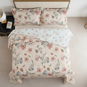 Ver imagem 5 de Cobre Leito Solteiro Evolution Dupla Face Floral Terra Rosa