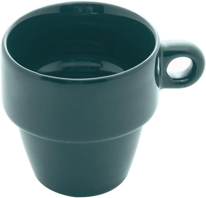 Xícara Caneca Empilhável Chá Café Cerâmica 210ml Decoração - 1