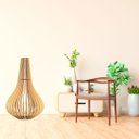 Ver imagem 2 de Abajur Grande de Chão PELICANO MDF Luminária - MDF CRU