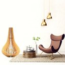 Ver imagem 3 de Abajur Grande de Chão PELICANO MDF Luminária - MDF CRU