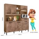 Ver imagem 3 de Kit Cozinha Salsa Nicioli - Carvalho Rústico/cortem