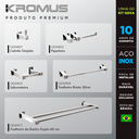 Ver imagem 2 de Kit Acessórios Para Banheiros 5 Peças Inox - Kromus Kitqd5a
