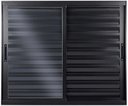 Ver imagem 1 de Veneziana de Aluminio 3 Folhas Móveis sem Grade Linha Premium:1,20 X 1,20/preto