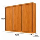Ver imagem 7 de Guarda Roupa 3 Portas Veneza sem Espelho 100% MDF Mais Móveis