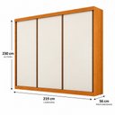 Ver imagem 6 de Guarda Roupa 3 Portas Veneza sem Espelho 100% MDF Mais Móveis