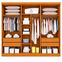 Ver imagem 5 de Guarda Roupa 3 Portas Veneza sem Espelho 100% MDF Mais Móveis