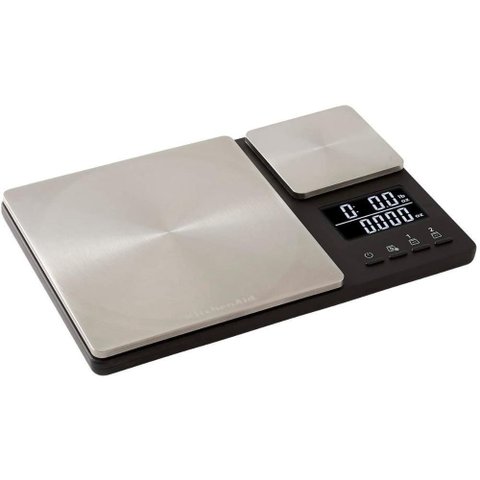 Balança Cozinha Alta Precisão Digital Dupla Inox Kitchenaid
