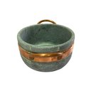 Ver imagem 5 de Kit 10 Cumbucas Alça de Cobre Pedra Sabão Caldo Sopa 500ml