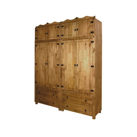 Guarda Roupa 04 Portas Madeira Maciça