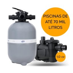 Kit Filtro e Bomba para Piscina de até 70 Mil Litros 1.0 Cv - 2