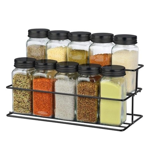 Jogo Dynasty 10 Porta Condimentos em Vidro C Suporte 110ml