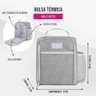 Bolsa Térmica C/ Bolsos - Joy Cinza - 2