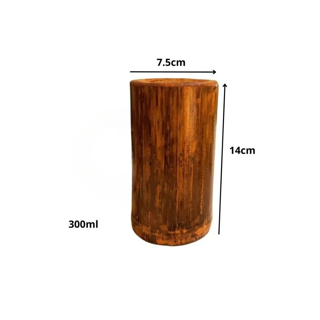 Copo Artesanal de Bambu: 300ml - 4
