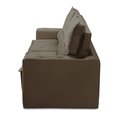 Ver imagem 7 de Sofá Retrátil e Reclinável 3 lugares com Molas 1,80m Laura Suede Marrom Madelina