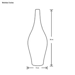 Vasos Decorativos de Cerâmica Dupla Garrafas Cristal Falésias Joelma Decorações Styllo - 3