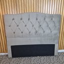 Ver imagem 1 de Cabeceira Casal para Cama Box Cristal 140cm Bege