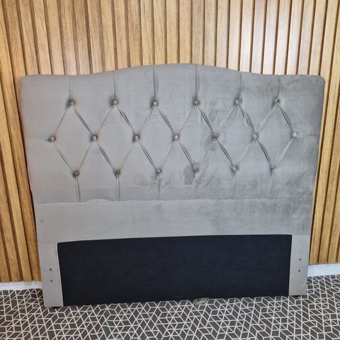 Cabeceira Casal para Cama Box Cristal 140cm Bege