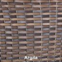 Ver imagem 2 de Jogo 4 Cadeiras e Mesa Alumínio Piscina Área Jardim Trama Argila
