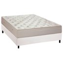 Ver imagem 1 de Cama Box Casal: Colchão Molas Ortobom Hotelaria Multilastic Orthotel Superluxo + Base White(138x188