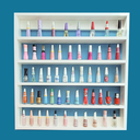 Ver imagem 2 de Expositor Esmaltes Branco Espaço para 200 Esmaltes 60x63x6