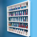 Ver imagem 1 de Expositor Esmaltes Branco Espaço para 200 Esmaltes 60x63x6