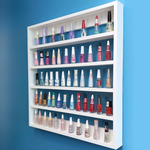 Expositor Esmaltes Branco Espaço para 200 Esmaltes 60x63x6