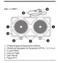 Ver imagem 5 de Fogão Elétrico Dois Pratos de Aquecimento 220v Fame Fogão Elétrico 2 Pratos
