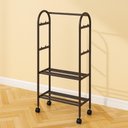 Ver imagem 4 de Arara Guarda Roupas 2 Prateleiras Cabideiro Organizador Casa