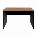 Ver imagem 3 de Mesa Escrivaninha 1,20m X 60cm Pé Painel Nogal Pr F5 Cor:nogal com Preto