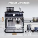 Ver imagem 6 de Takywep Máquina de Espresso 20 Bar Semi-automática com Vaporizador Cinza