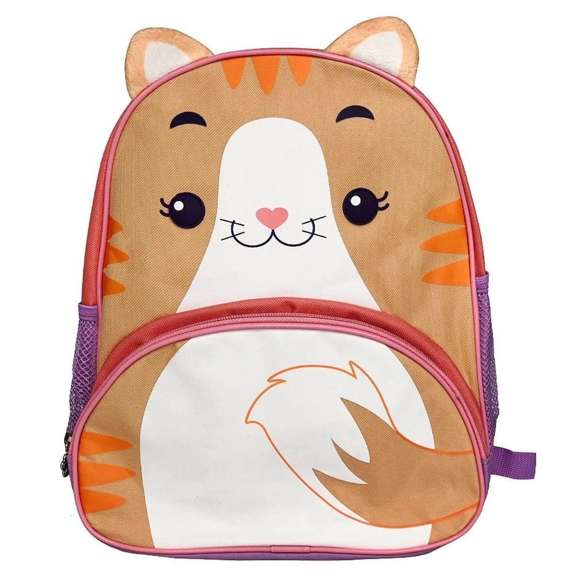 Mochila Infantil Escolar Clio Pet's com Alça Animais Cachorro Gato Pato Pinguim Tubarão Unicórnio Mo