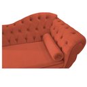 Ver imagem 4 de Diva Recamier Diana 185cm Lado Esquerdo Suede - ADJ Decor - Terracota