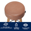 Ver imagem 6 de Kit 3 Banquetas Estofadas Altas Londres Estilo Moderno para Cozinha, Área Gourmet e Balcão - Salaone
